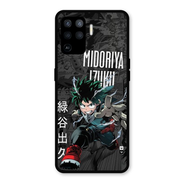 Young Midoriya Metal Back Case for Oppo F19 Pro