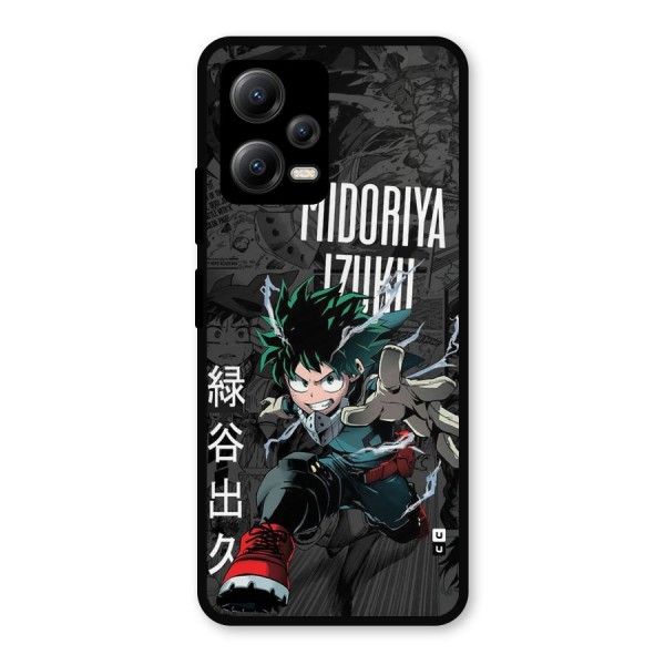 Young Midoriya Metal Back Case for Poco X5