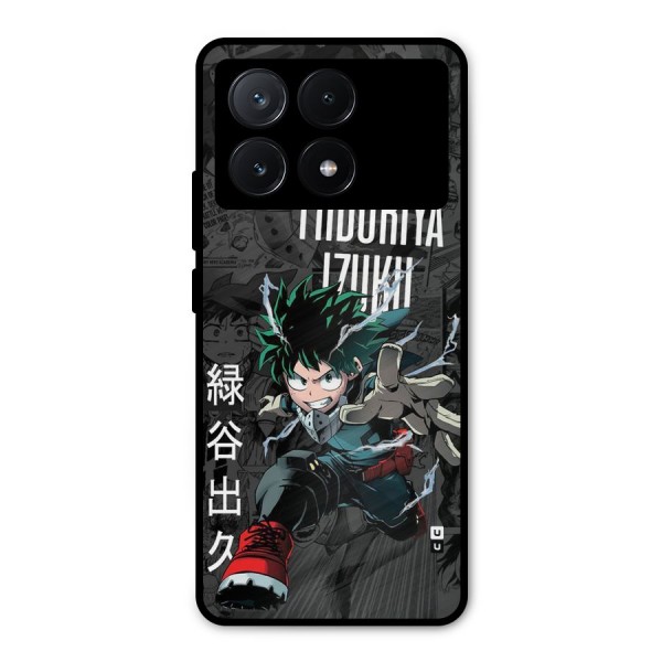 Young Midoriya Metal Back Case for Poco X6 Pro