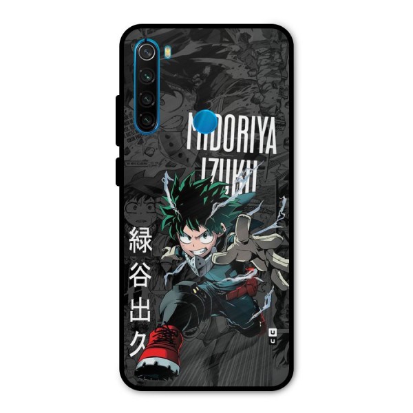 Young Midoriya Metal Back Case for Redmi Note 8