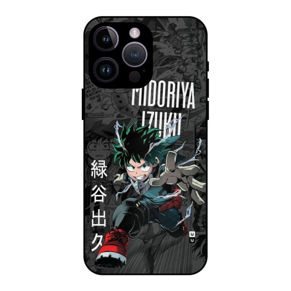 Young Midoriya Metal Back Case for iPhone 14 Pro Max