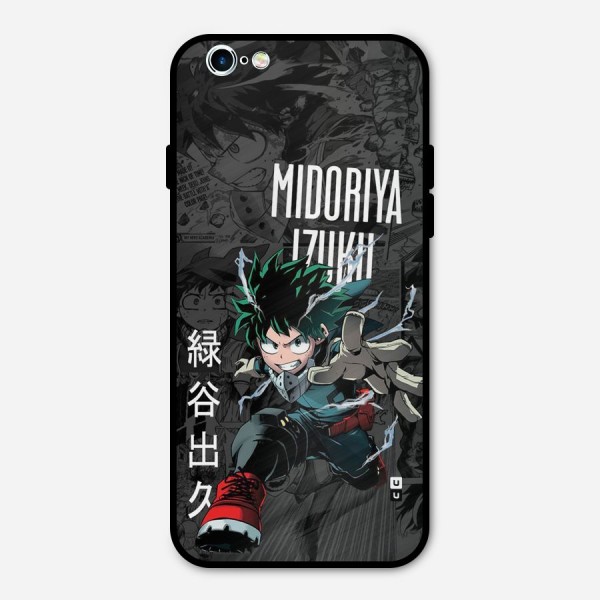 Young Midoriya Metal Back Case for iPhone 6 6s