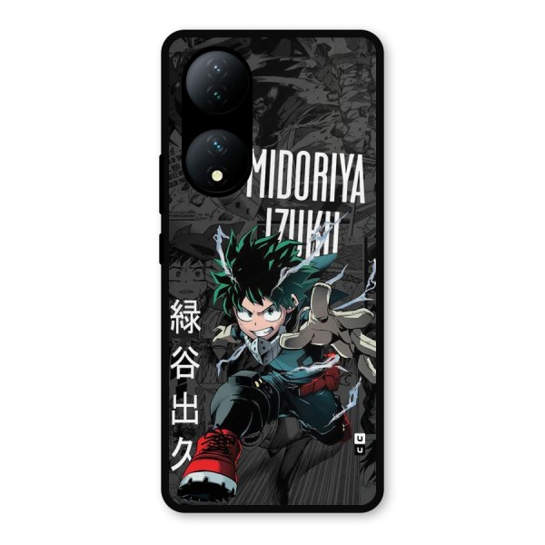 Young Midoriya Metal Back Case for iQOO Z7s