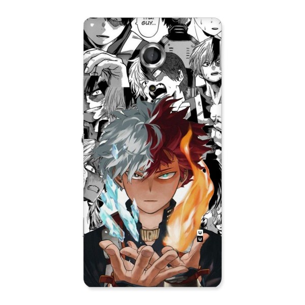Young Todoroki Back Case for Xperia Sp