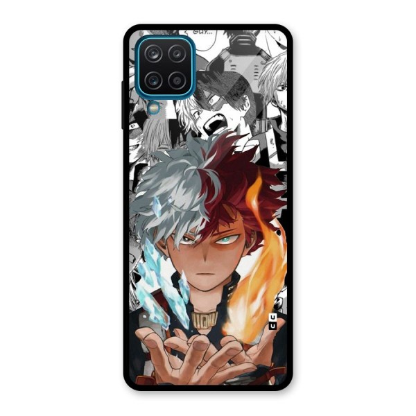 Young Todoroki Glass Back Case for Galaxy A12