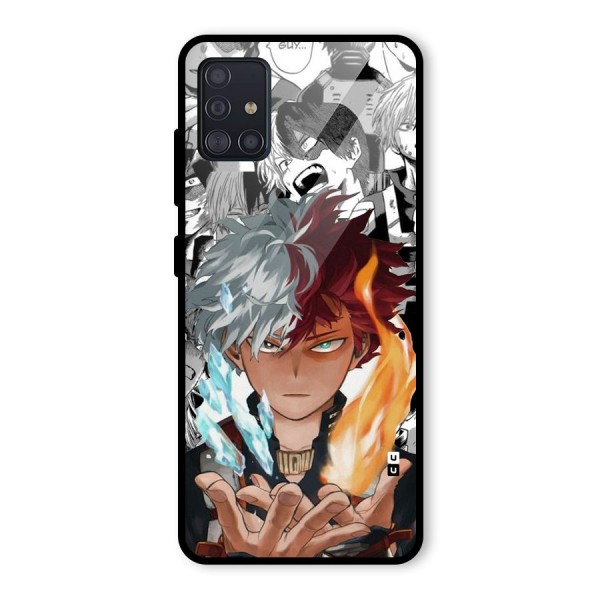 Young Todoroki Glass Back Case for Galaxy A51