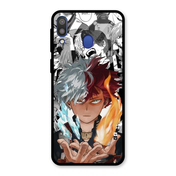 Young Todoroki Glass Back Case for Galaxy M20