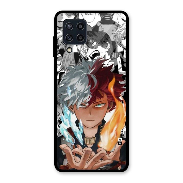 Young Todoroki Glass Back Case for Galaxy M32