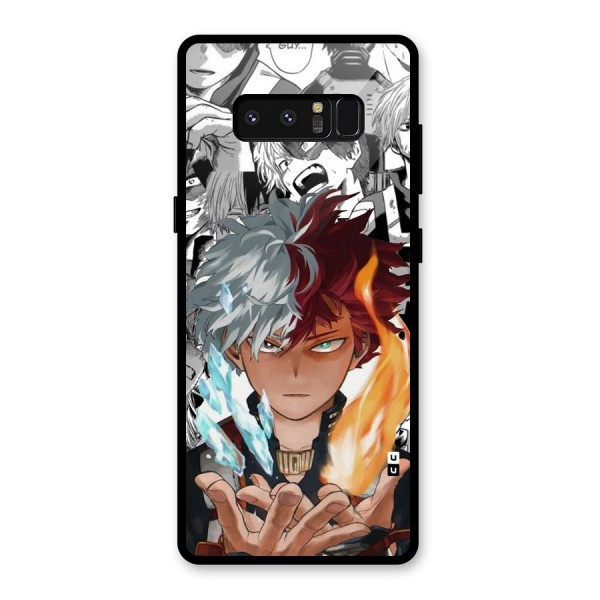 Young Todoroki Glass Back Case for Galaxy Note 8