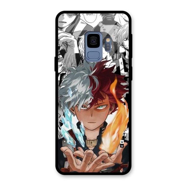 Young Todoroki Glass Back Case for Galaxy S9