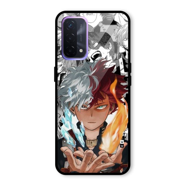 Young Todoroki Glass Back Case for Oppo A74 5G