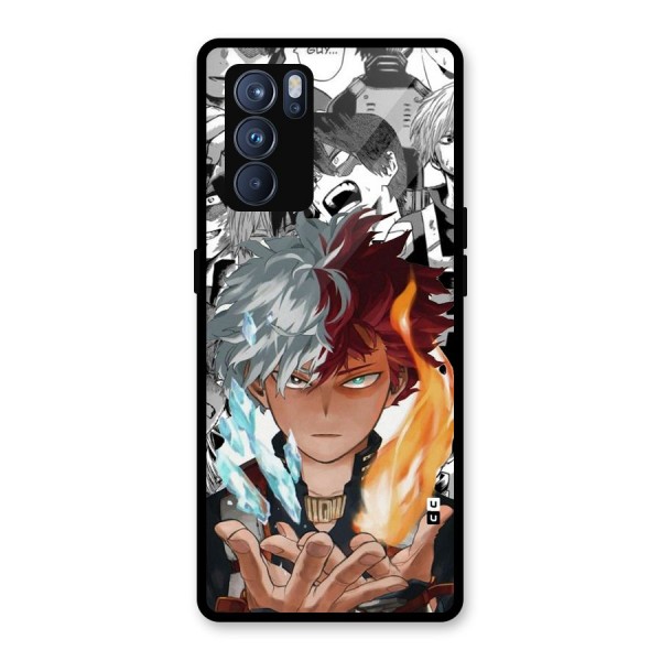 Young Todoroki Glass Back Case for Oppo Reno6 Pro 5G