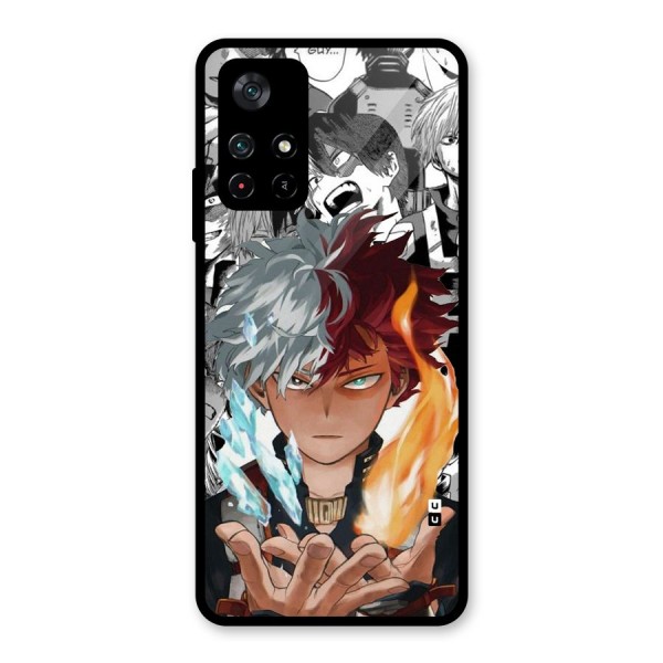 Young Todoroki Glass Back Case for Poco M4 Pro 5G
