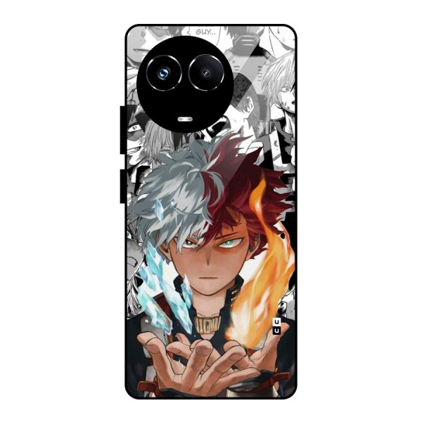 Young Todoroki Glass Back Case for Realme 11X