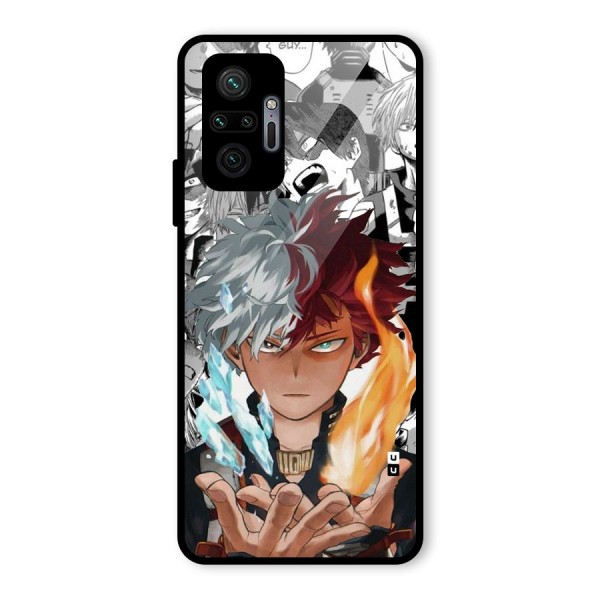 Young Todoroki Glass Back Case for Redmi Note 10 Pro Max