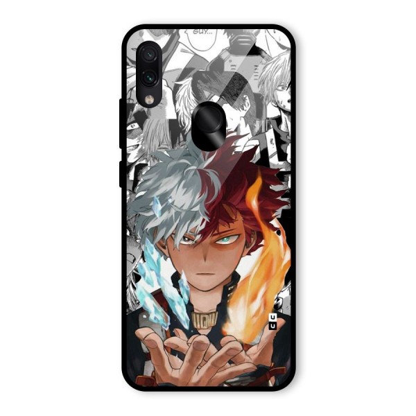 Young Todoroki Glass Back Case for Redmi Note 7