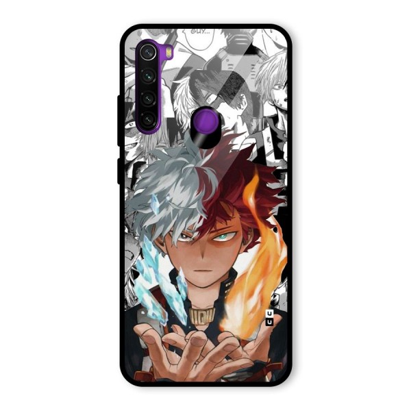 Young Todoroki Glass Back Case for Redmi Note 8