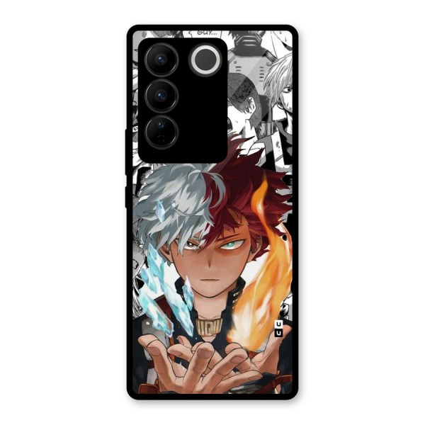 Young Todoroki Glass Back Case for Vivo V27