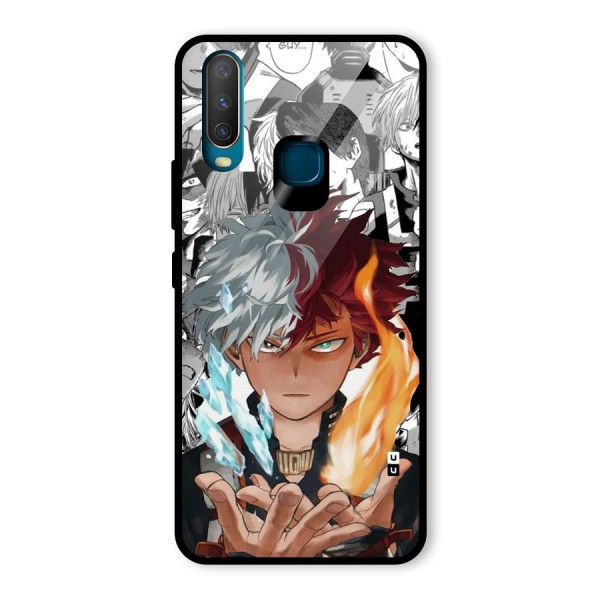 Young Todoroki Glass Back Case for Vivo Y12