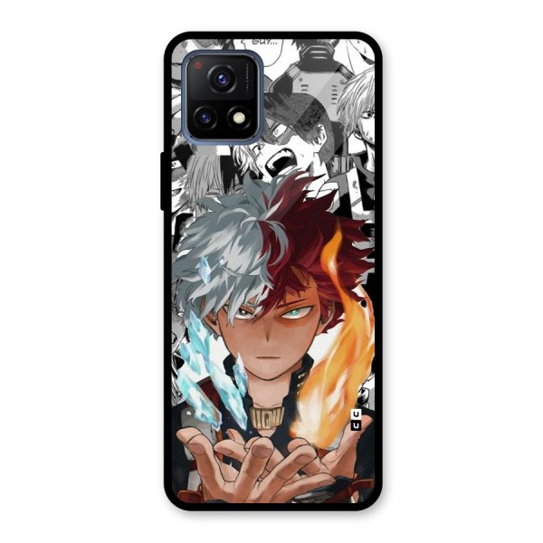 Young Todoroki Glass Back Case for Vivo Y72 5G
