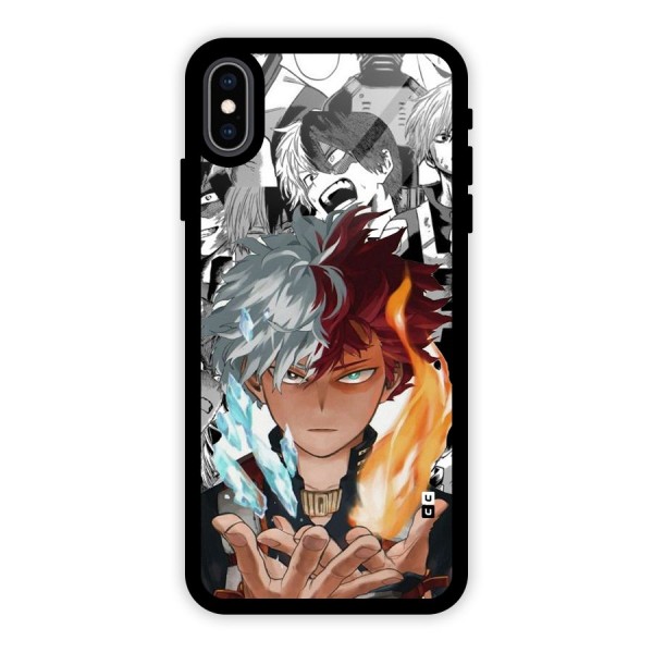 Young Todoroki Glass Back Case for iPhone XS Max