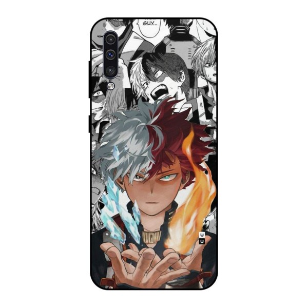 Young Todoroki Metal Back Case for Galaxy A30s