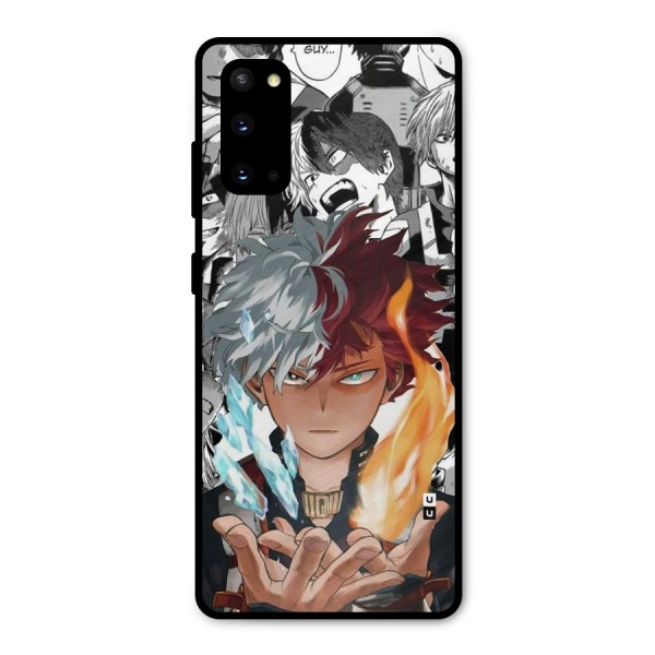 Young Todoroki Metal Back Case for Galaxy S20