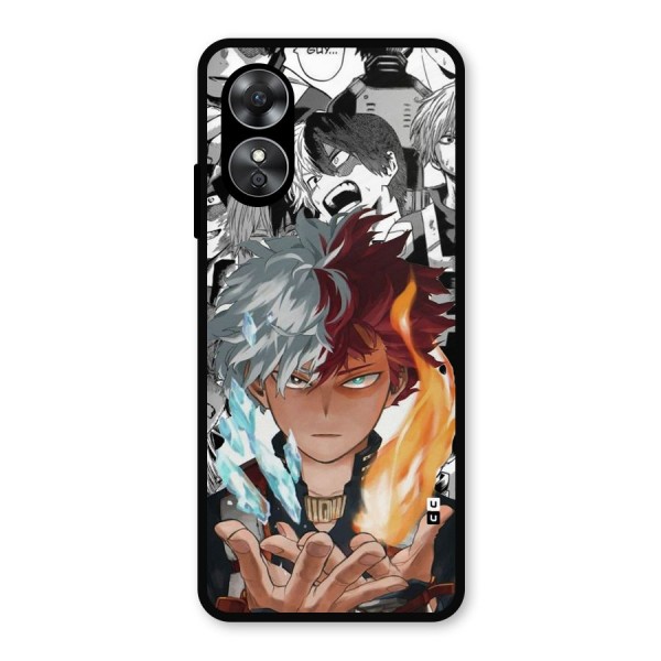 Young Todoroki Metal Back Case for Oppo A17