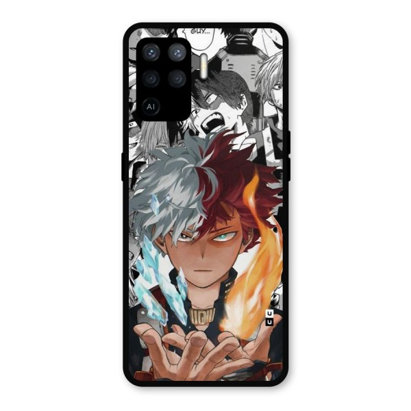 Young Todoroki Metal Back Case for Oppo F19 Pro