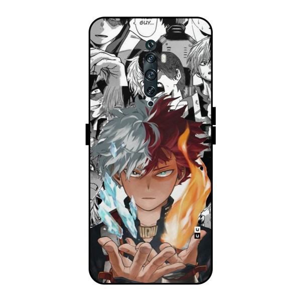 Young Todoroki Metal Back Case for Oppo Reno2 F