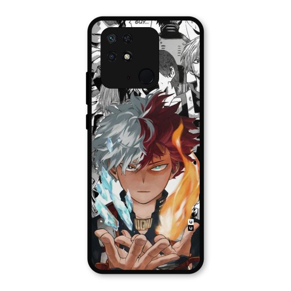Young Todoroki Metal Back Case for Redmi 10 Power