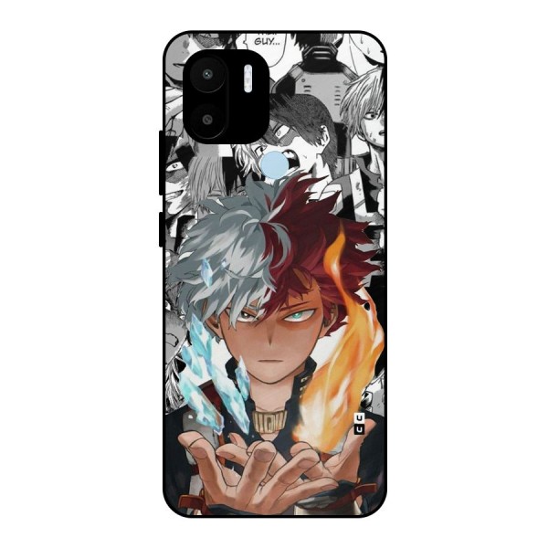 Young Todoroki Metal Back Case for Redmi A1 Plus