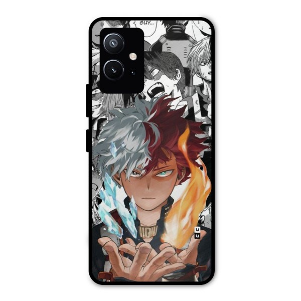 Young Todoroki Metal Back Case for Vivo T1 5G