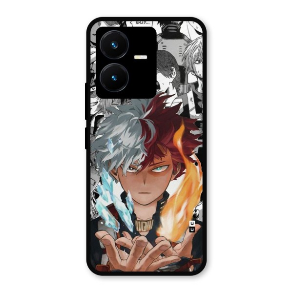 Young Todoroki Metal Back Case for Vivo Y22