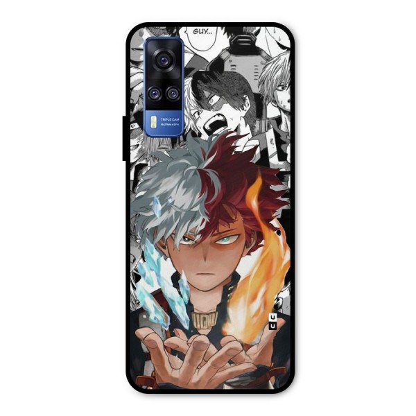 Young Todoroki Metal Back Case for Vivo Y51A