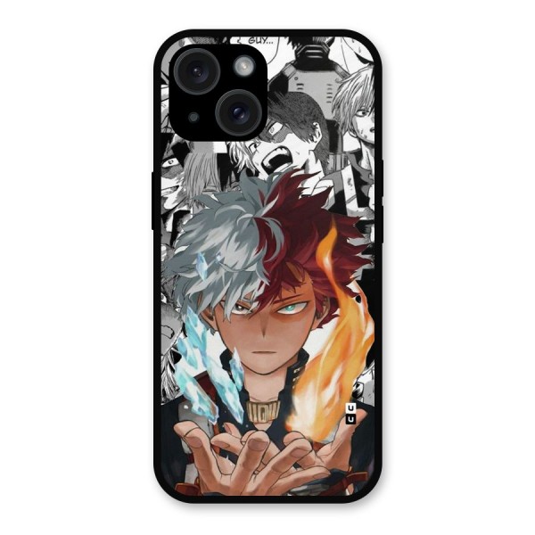 Young Todoroki Metal Back Case for iPhone 15
