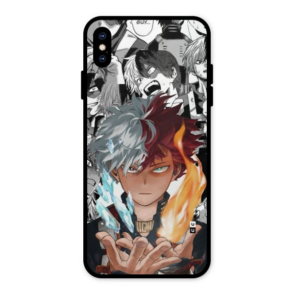 Young Todoroki Metal Back Case for iPhone XS Max