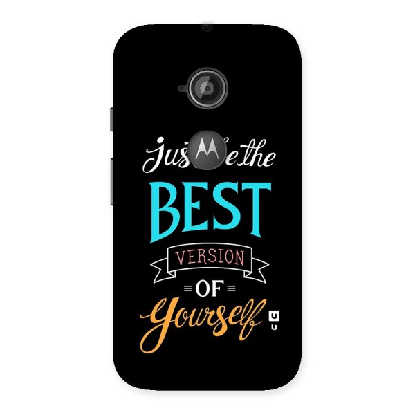 Your Best Version Back Case for Moto E 2nd Gen