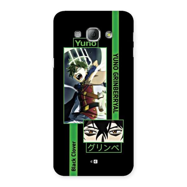 Yuno Black Clover Back Case for Galaxy A8