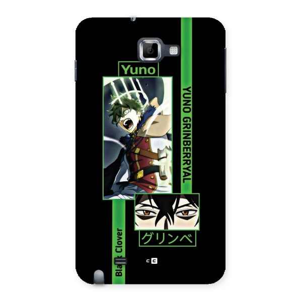 Yuno Black Clover Back Case for Galaxy Note