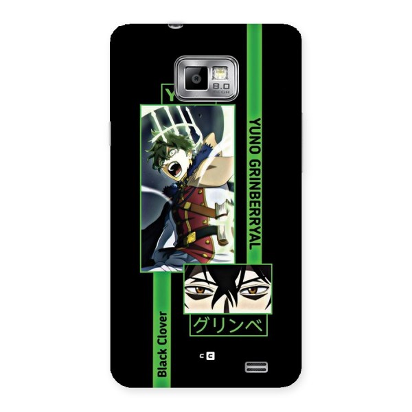 Yuno Black Clover Back Case for Galaxy S2