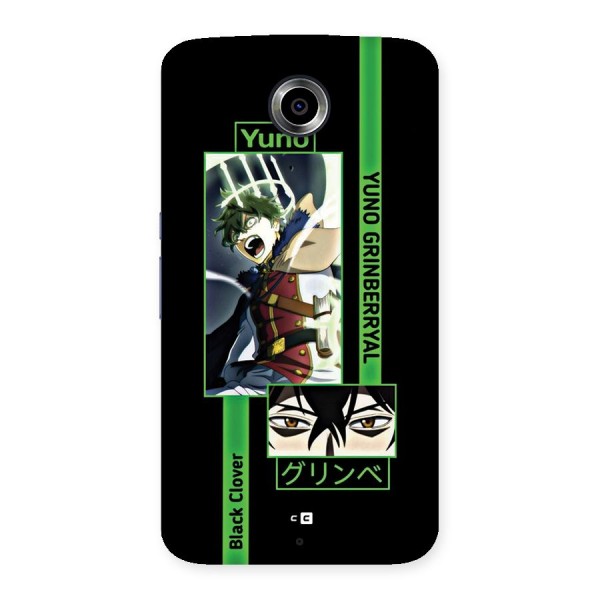 Yuno Black Clover Back Case for Google Nexus 6