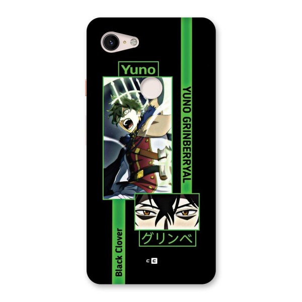 Yuno Black Clover Back Case for Google Pixel 3 XL