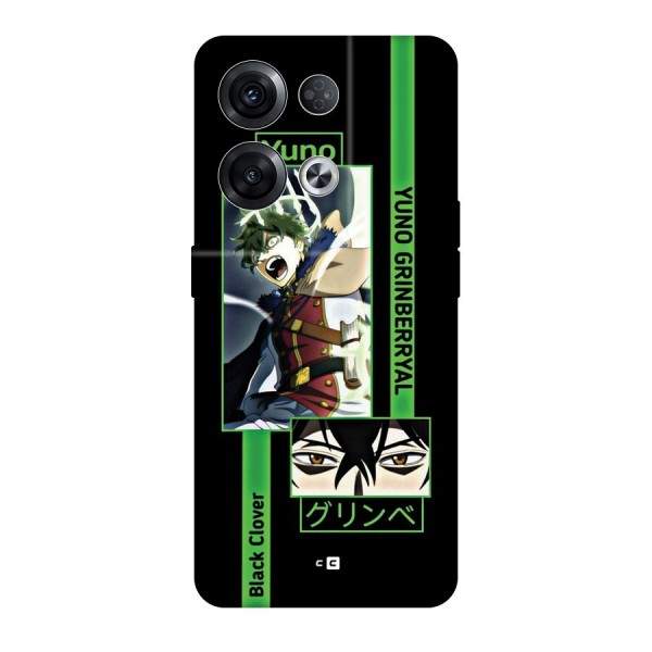Yuno Black Clover Back Case for Oppo Reno8 Pro 5G
