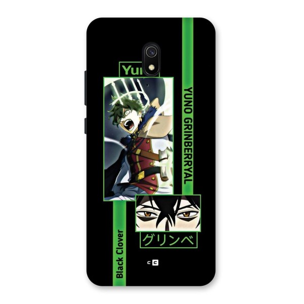 Yuno Black Clover Back Case for Redmi 8A