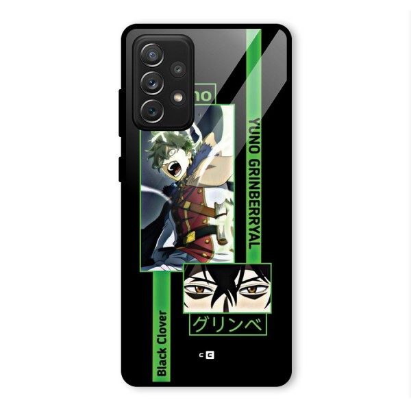 Yuno Black Clover Glass Back Case for Galaxy A72