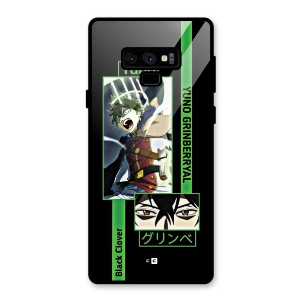 Yuno Black Clover Glass Back Case for Galaxy Note 9