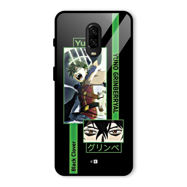 Yuno Black Clover Glass Back Case for OnePlus 6T