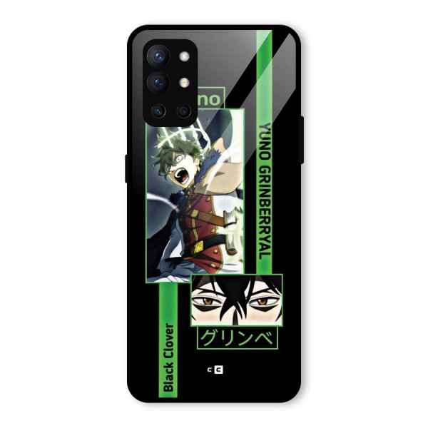 Yuno Black Clover Glass Back Case for OnePlus 9R