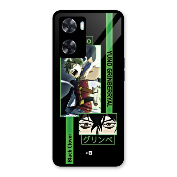 Yuno Black Clover Glass Back Case for Oppo A77